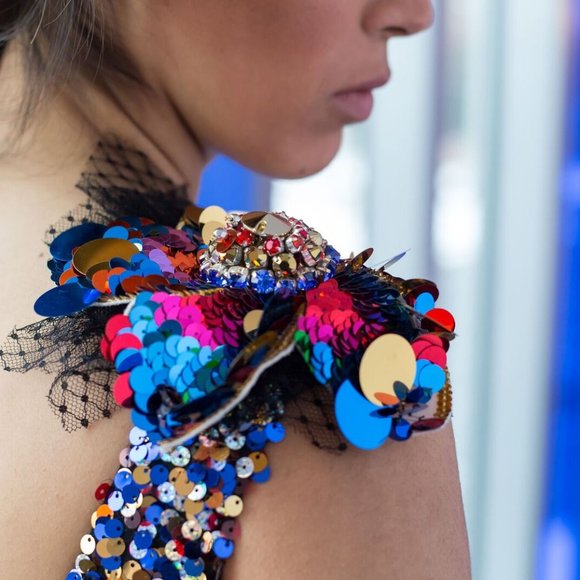 Rare DOLCE&GABBANA Women's Sequin Dress Gown - Picture 5 of 8